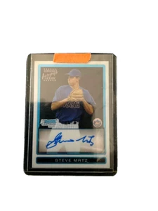 2009 STEVEN MATZ 1st BOWMAN CHROME 1st RC 216/500 Auto Rookie Blue #BDPP85 - Picture 1 of 5