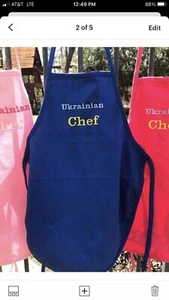 Kids’ cooking painting apron blanks pink blue - Picture 1 of 4
