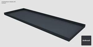 Hochbeet-Wanne Gutta Valenta 200 Anthrazit, Maße: 210 x 70 x 6 cm - Bild 1 von 6