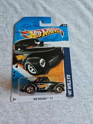 2011 Hot Wheels 41 WILLYS Black 152/244 GREAT CARD Racing REDLINES - Image 1 of 4