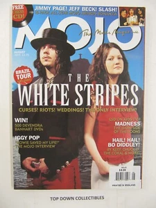 MOJO The Music Magazine  August 2005  #141  The White Stripes   Iggy Pop - Picture 1 of 3
