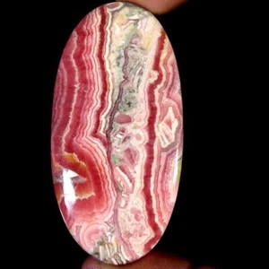 197.70Cts. 36X71X6mm 100% Natural Top Designer Rhodochrosite Oval Cab Gemstone - Picture 1 of 3