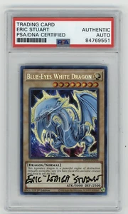 PSA Signed Eric Stuart Yu-Gi-Oh Blue-Eyes White Dragon Pharaohs Gods MP22-EN266 - Picture 1 of 2
