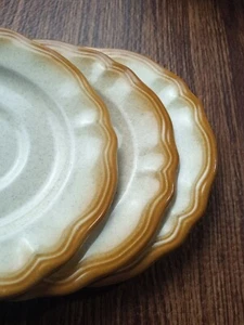 Ironstone Japan Untertassen Beige & Braun Borte 3er Set - Bild 1 von 6