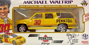 Michael Waltrip 1994 GMC Suburban Truck Bank Pennzoil Racing 1:25 Scale Diecast - Picture 1 of 3