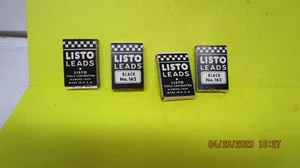 Vintage Listo Leads schwarz 4 Teilboxen - Bild 1 von 1