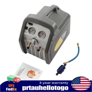 Portable Hvac Refrigerant AC Air Conditioner Recovery Machine 3/4hp Two Cylinder - Picture 1 of 16