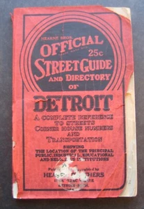 Hearne Bros. Official 25c Street Guide and Directory of Detroit - Picture 1 of 7