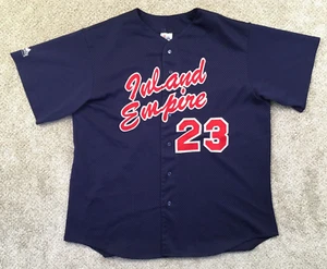 Inland Empire 66ers Jersey Men XXL Blue Majestic #23 Minor Baseball Made USA VTG - Picture 1 of 9