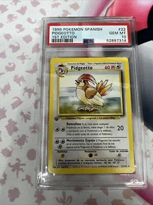 1999 Pokemon PSA 10 SPANISH Pidgeotto 22/102 Base Set 1st Edition - Picture 1 of 4