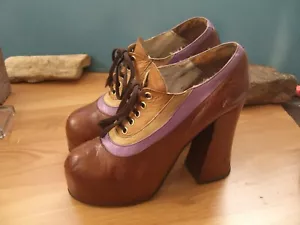 60/70 vintage Nina Platform Oxfords US women's 9 - Picture 1 of 13