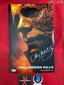 JAMES JUDE COURTNEY SIGNED 11x17 PHOTO! HALLOWEEN KILLS! MICHAEL MYERS! BECKETT! - Picture 1 of 4