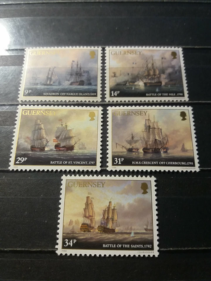 Guernsey Stamps 1986 Admiral Lord Saumarez de Saumarez.Complete Set. MNH  - Image 1 of 1