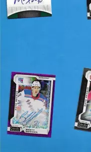 2018-19 UD O-Pee-Chee Platinun Rookie Auto Violet Pixels #R-BH Brett Howden - Picture 1 of 2
