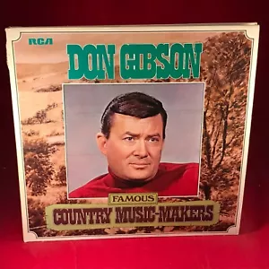 DON GIBSON Famous Country Music-Makers 1976 UK double vinyl LP compilation RCA - Picture 1 of 4