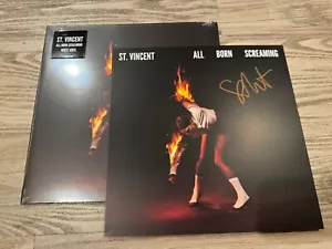 SIGNED All Born Screaming Insert + White Colored Vinyl - AUTOGRAPHED St. Vincent - Picture 1 of 1
