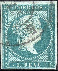 Granada - Edi o 41 (Filigrana desplazada) - 1 real - Mat Rueda Carreta "5" - Imagen 1 de 1