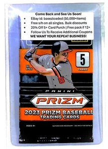 2023 Panini Prizm Baseball Blaster Pack 5 Cards - Picture 1 of 1