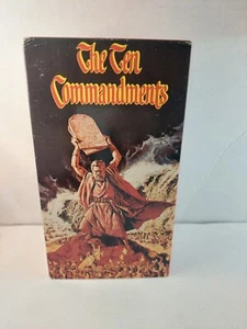 The Ten Commandments VHS 2 Tape Set (1956) Starring Charlton Heston - Picture 1 of 7