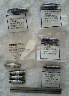 Midwest Microwave 2598, DC-18GHz, TNC(F)/TNC(F), RF Adapter Connector - Image 1 of 3