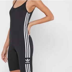 Adidas Originals schwarz weiß Streifen Logo Radsport Body Damengröße Large " - Bild 1 von 9