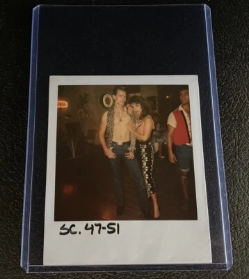 Very Pretty Actress And Strong Guy Continuity Polaroid Wardrobe Original Photo - Image 1 of 4