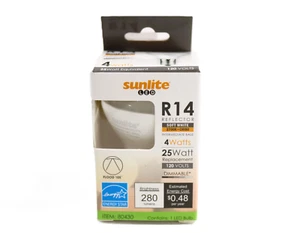 Sunlite LED R14 Mini Reflector Floodlight Light Bulb 4 Watts (25W Equivalent)6pk - Picture 1 of 4