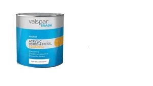 Valspar Trade Wood & Metal Pure Brilliant White Eggshell Metal & Wood Paint 5L - Picture 1 of 1