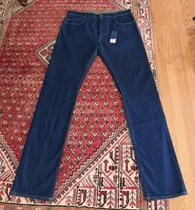 Jeans Zanella nuovi con etichette Martin cotone elasticizzato 5 tasche taglia 38 US blu scuro denim - Foto 1 di 8