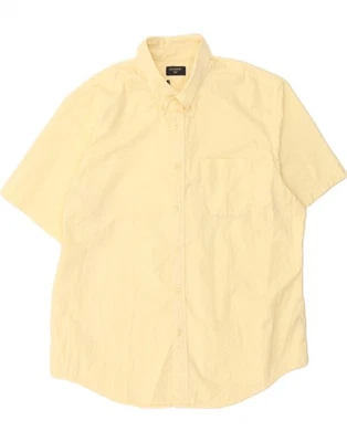 DOCKERS Mens Short Sleeve Shirt XL Yellow Cotton AB01 - Image 1 of 3
