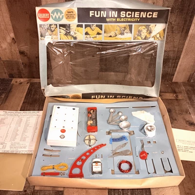 De colección Gilbert Diversión en Ciencia Con Electricidad Nº 15056 con Caja Instrucciones Leer Foto 1 de 4