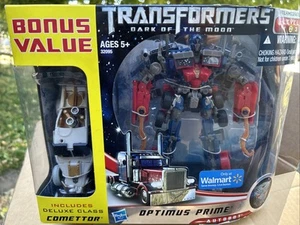 Transformers Dark of The Moon Optimus Prime Voyager Figure with Comettor NEW Box - Picture 1 of 3