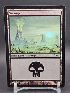 MTG - Mirrodin - Swamp #296 - Foil - NM Free Shipping + Tracking!! - Picture 1 of 2