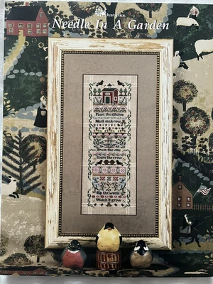 Just Nan Counted Cross Stitch Chart Leaflet Needle in a Garden 2003 JN115 - Image 1 of 3