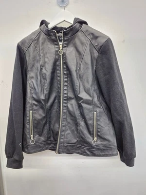 Chaqueta de moto BACCINI negra talla XL de cuero sintético para mujer Foto 1 de 4