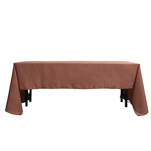 6 pcs 60x126 RECTANGLE POLYESTER TABLECLOTHS Wedding Party Reception WHOLESALE - Picture 1 of 208