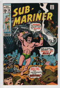 Sub-Mariner #39 1971 alta calidad, Namor busca a Llyra - Imagen 1 de 3