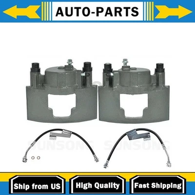 Juego de 4 pinzas de freno con mangueras para Chevrolet C2500 6,5 L 4,3 L 7,4 L 5,7 L_ Foto 1 de 4