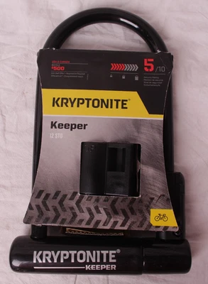 NEW Kryptonite Keeper Standard Anti-Theft U-Lock, Heavy Duty, 12mm Shackle - Image 1 of 2