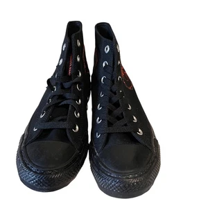 Sneakers alte Converse Dungeons and Dragons nere rosse logo D20 unisex M6/W8 - Foto 1 di 10
