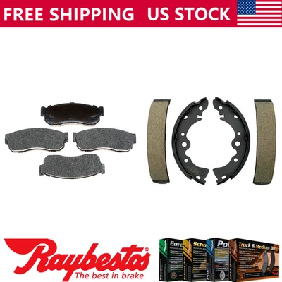 Kit pastillas de freno delanteras traseras y zapatas de freno de cerámica para Pulsar NX 1985 - Raybestos Foto 1 de 4