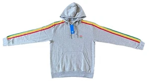 Adidas Originals 3 Stripes Rasta Hoodie Size S, M, XXL Jamaica Bob Marley LTD - Picture 1 of 16