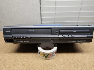 Magnavox DVD VCR Combo VHS Player Eats Tape MWD2205 Silver DVD Good Parts Only - Picture 1 of 6