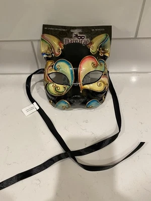 Cat Masquerade Mask - Image 1 of 4