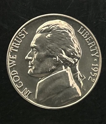 1952 Proof Jefferson Nickel - Re-Engraved / Re-Cut Obverse Design (FS-401) - Image 1 of 4
