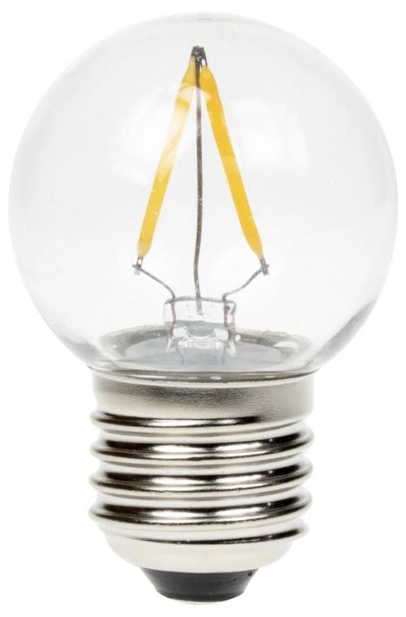 2W LED Filament Golf Ball Bulb E27 2700K 160lm Dimmable - GOLF/LEDFIL/2W/ES27PCD - Image 1 of 1