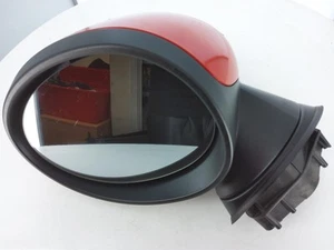 MINI F55 F56 F57 2014-2018 Left Door Mirror Housing Chili Red Marked Cap 7401089 - Picture 1 of 10