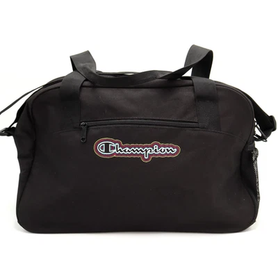 Bolso de Lona Champion Bordado Multicolor Negro Mediano Gimnasio Viaje Paquete de Hombro Foto 1 de 4