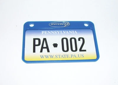 Vintage Matchbox Pennsylvania Miniature License Plate PA 002 - Image 1 of 4