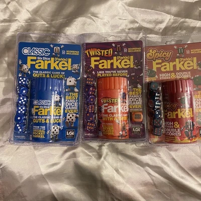 3x Six Dice Farkle versiones clásicas, retorcidas y picantes Guts & Luck LGI nuevo sellado Foto 1 de 4